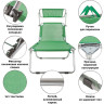 Шезлонг GREEN GLADE М6184 M6184